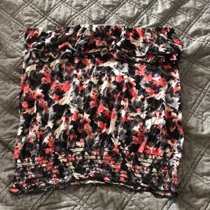 Size large floral tube top